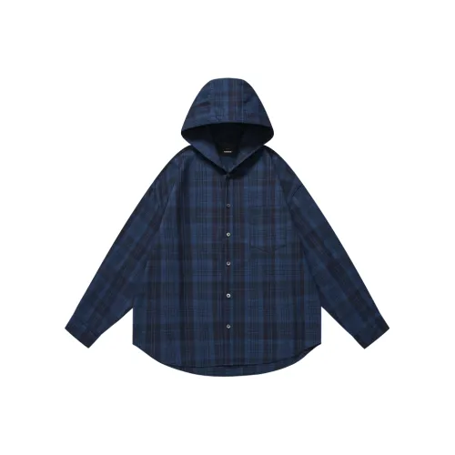 NANSHI Синий Унисекс Рубашки