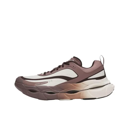 Under Armour Halo Racer Дышащая Поддержка Амортизация Беговые кроссовки Мужские Коричневый Белый