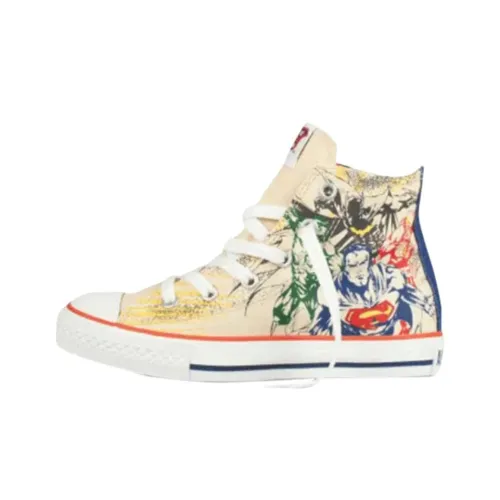 DC COMICS x Converse Chuck Taylor All Star High Топ KIDS Кеды Бежевый Подростки
