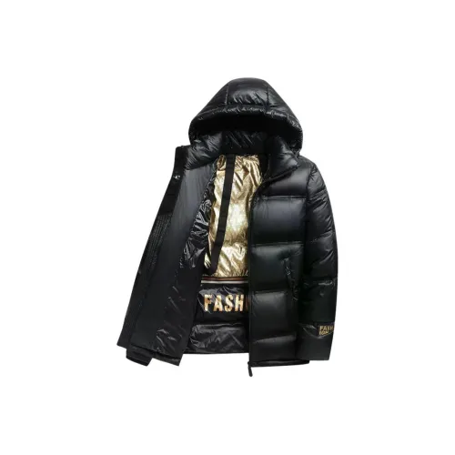 Yalu Черный Мужской Пуховик