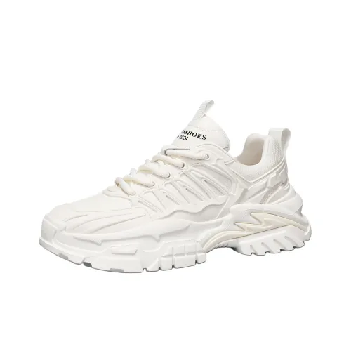 Green Feet Балансированная амортизация Низкий топ Толстая подошва Мужские кроссовки