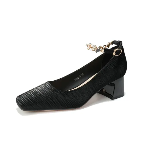 QITUMAUL Грубый каблук Высокие каблуки Женские