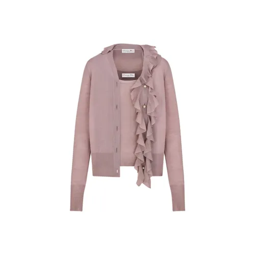 DIOR Светло-розовые Женские Свитера