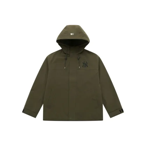 MLB New York Yankees Basic Collection 25FW Куртка Унисекс Темный хаки