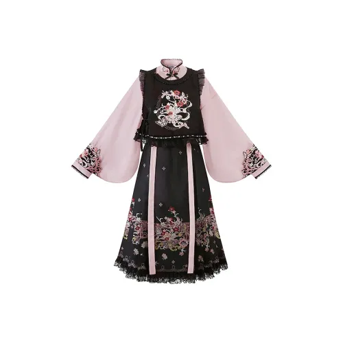 Cloud Hidden Moon Embroidery Ханьфу Женские