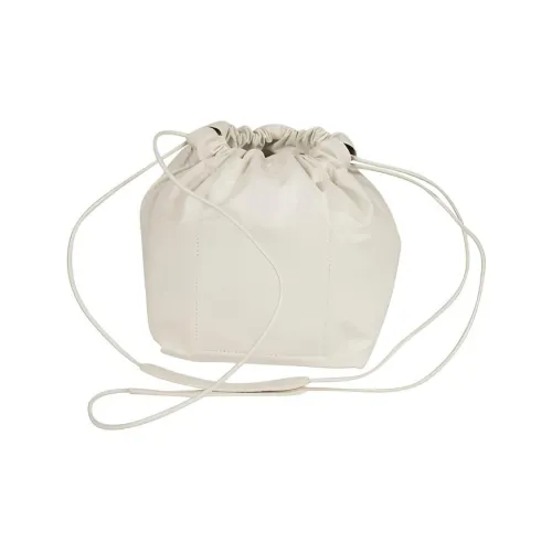 JIL SANDER Сумка через плечо из коровьей кожи белого цвета для женщин