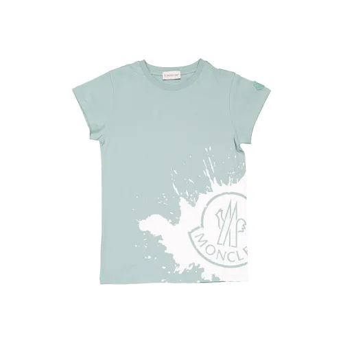 Moncler Розовый воск Зеленый Kids T Рубашки