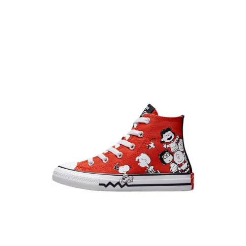 PEANUTS x Converse Chuck Taylor All Star High Топ KIDS Кеды Красный для детей 3-7 лет