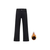 Черный (с флисовой подкладкой и утепленный)