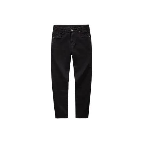 JIKENDI Мужские черные джинсы