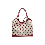 Красный гороховый узор