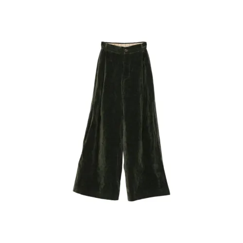 UMA WANG Зеленые Женские Повседневные Брюки