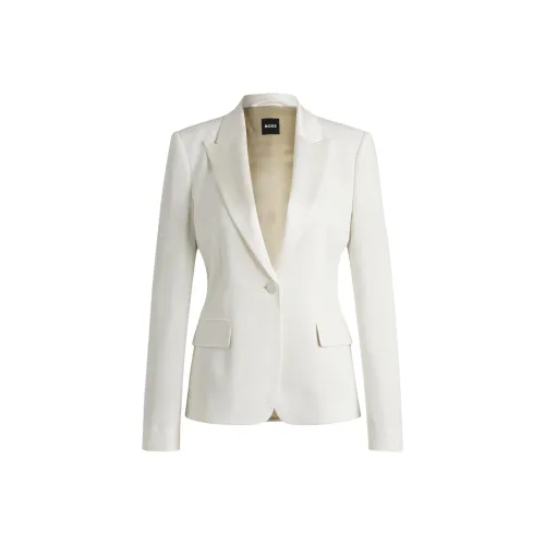 Hugo Boss FW24 Бизнес Костюм Пальто Женское Белое