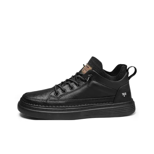 NANJIREN Низкий топ кэжуал мужской черный