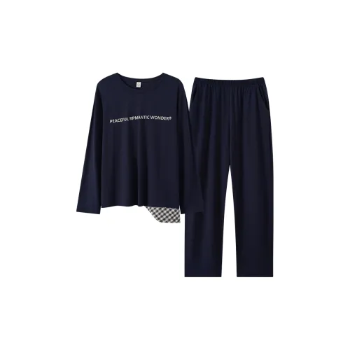 Sha Qian L856020 Королевский синий Женские пижамные комплекты