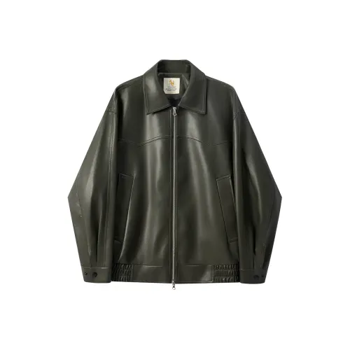 WILLIAM FOX SONS Кожа Куртка Унисекс