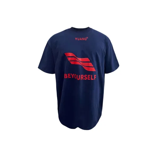 YUANQ Темно-синие унисекс футболки T