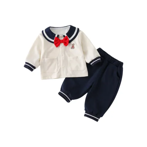 XiaoJinBu Повседневная спортивная одежда Ecru Для малышей и детей дошкольного возраста