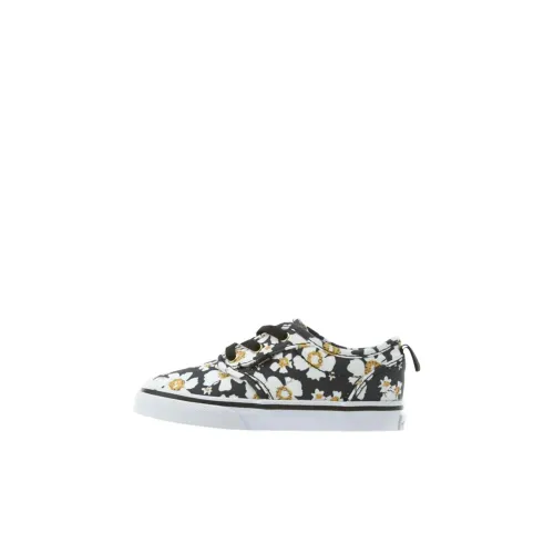 VANS Atwood Low Топ Обувь для малышей Черный Daisy Желтый Истинно белый Infant And Toddler