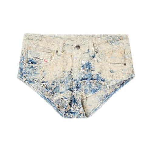 DIESEL Светло-синие женские джинсовые шорты