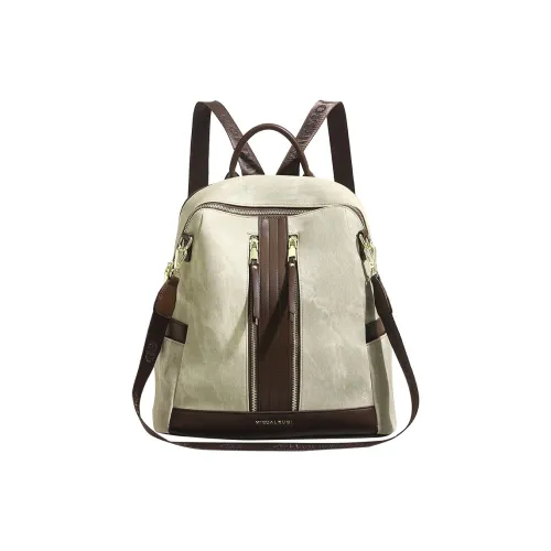 SMILE FOCUS Microfiber Synthetic Leather Backpack Standard Women's Green SMILE FOCUS Микрофибра Синтетическая Кожа Рюкзак Стандартный Женский Зеленый