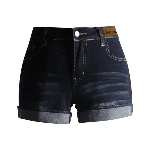 Bamboo Twill Damask и Silk Record Джинсовые шорты Женские