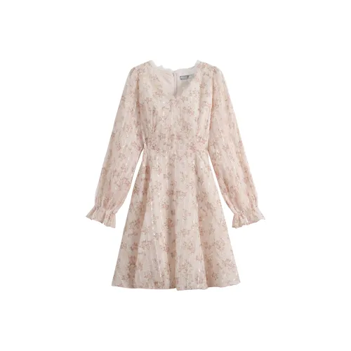 JOSR Длинное платье с длинными рукавами женское