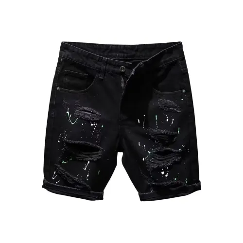 ZMHT Черные Мужские Джинсовые Шорты
