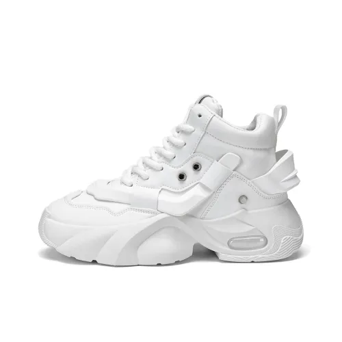 Colorful Creations Амортизация Устойчивость к истиранию Покрытие Увеличение Высоты MID Топ Толстая подошва Кроссовки Мужские