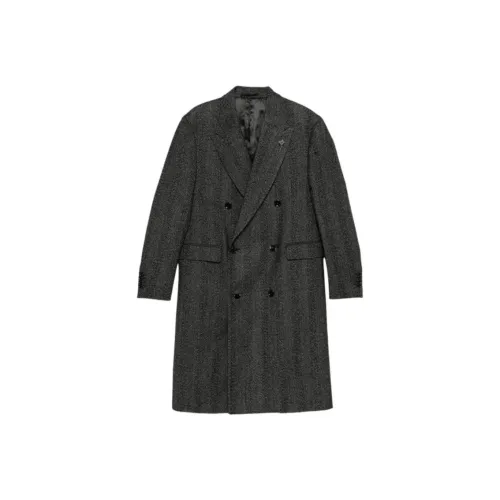 LARDINI Темно-серый мужской пальто