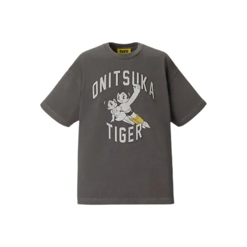 Onitsuka Tiger Фотиния Серый Унисекс T-рубашки