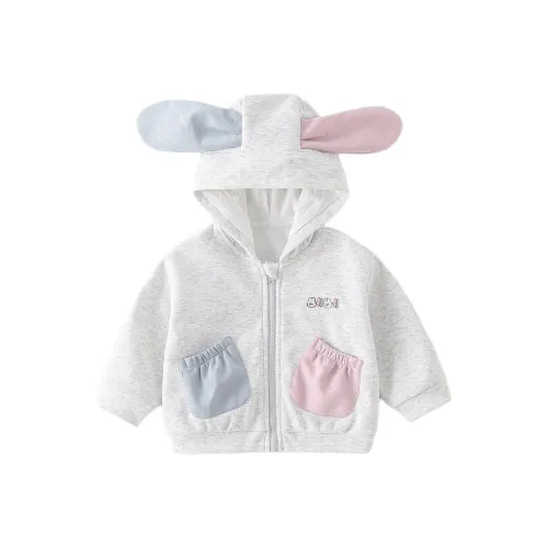 XiaoJinBu Светло-серый Детский Свитшот