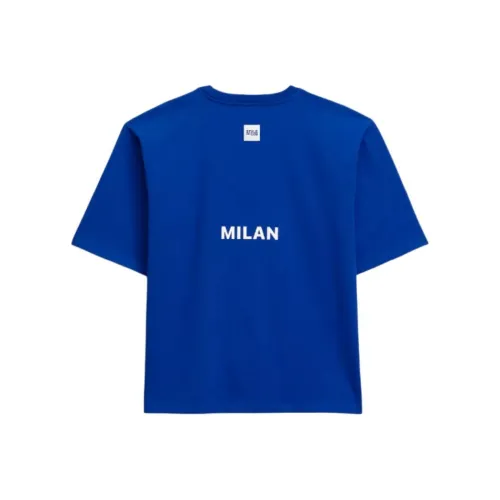 ZARA Темно-синий Унисекс T-рубашки