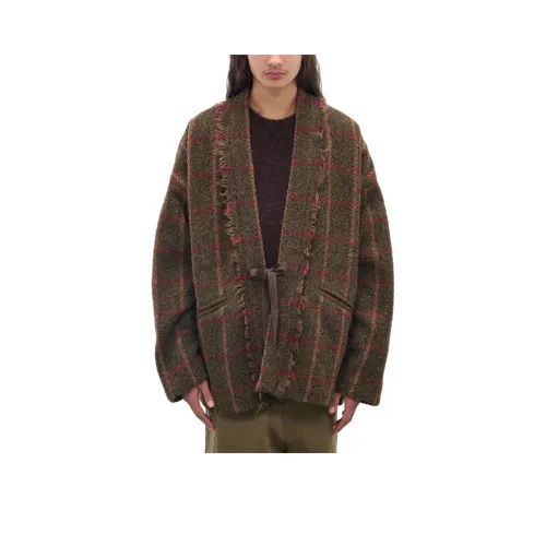 UMA WANG Зеленый Мужской Куртки