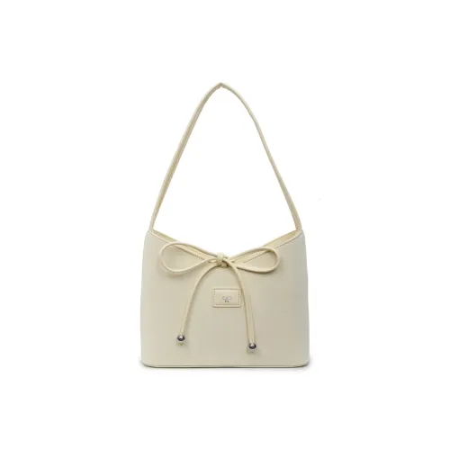 DIFFERENT FACES ПУ (полиуретан) Подмышечный Сумка на плечо Женская Желтая