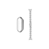 Серебряный + Однобортный Вырез Ромб Чехол