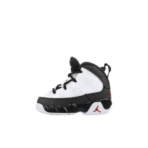 Jordan Air Джордан 9 MID Топ Обувь для малышей Черно-белая панда Infant And Toddler