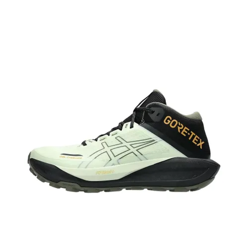 Asics Gel TRABUCO MT Амортизация Светоотражающие Беговые кроссовки Мужские Зеленый Черный