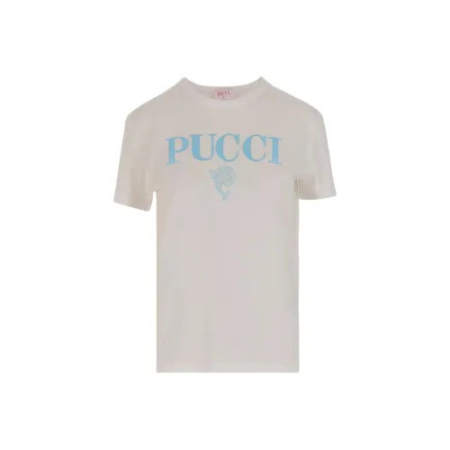 EMILIO PUCCI Белый Женские T-рубашки