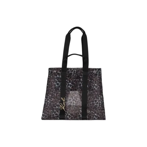 KARL LAGERFELD Полиэстер ПЛЯЖНАЯ СУМКА Тоут Сумка Сумка для покупок Сумка через плечо Сумка Женская Черная