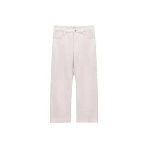 GUAISHOUSHIYANSHI Абрикос Белый Унисекс Джинсы