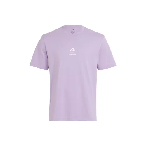 Adidas LES MILLS Розовый Сливовый Многоцветный Мужской T-Рубашка