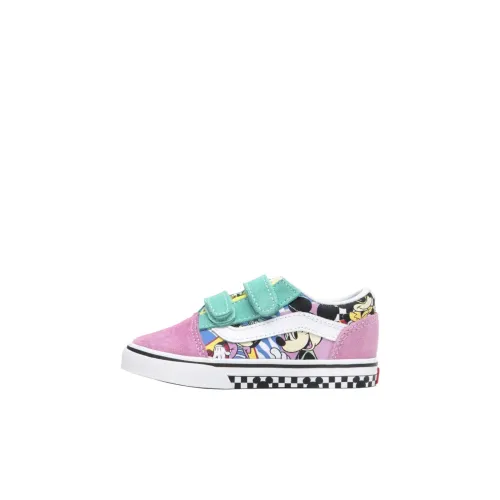 Disney x Vans Old Skool Low Топ Обувь для малышей Розовый Infant и Toddler