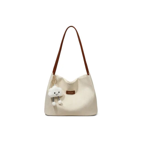 C°BANNER Сумка из синтетической кожи сумка-тоут сумка для покупок сумка через плечо среднего размера женская цвет экрю