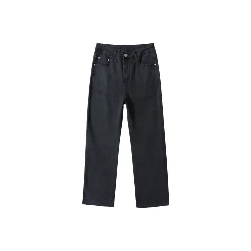 KM Черный Унисекс Джинсы