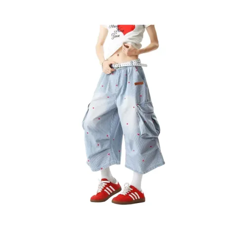 GDRG Blue Unisex Джинсовые шорты