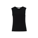 Шелковый кашемировый топ - черный