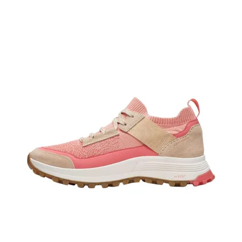 Clarks ATL Trek KNIT WP Низкий Топ Casual Женский Персиковый