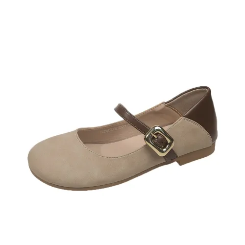 ALXNAN Квадратный каблук Mary Jane Женские туфли