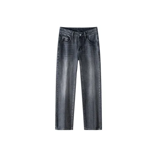 GUANKA Серый Мужские Джинсы